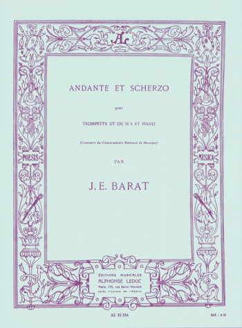 Andante Et Scherzo: Trumpet And Piano (Leduc)