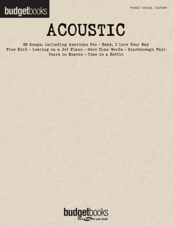 Budget Books Acoustic: Piano Vocal Guitar