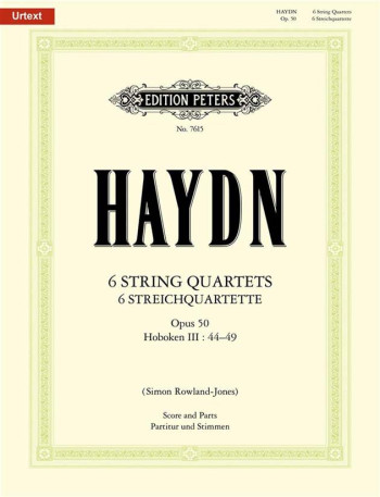 The 6 String Quartets Op.50 (Full Score & Parts) (Peters)
