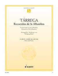 Memories Of Alhambra: Flute & Piano (Schott)