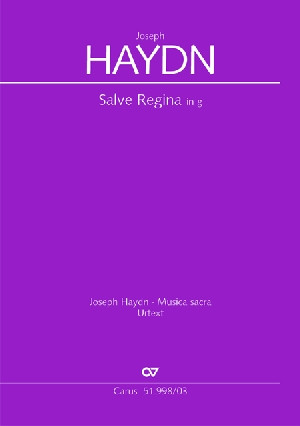Salve Regina: G Major: Vocal Score