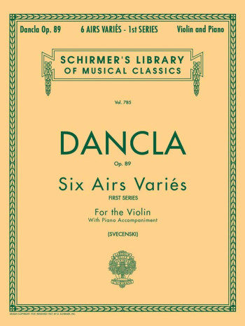 Six Aires Varies: Op89: First Series: Violin