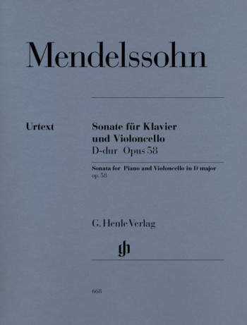Sonata D Major Op.58 Cello & Piano (Henle)