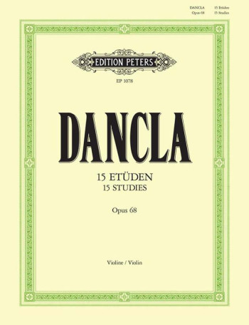 15 Studies OP.68 For Violin with 2nd Violin Accompaniment  (Peters)