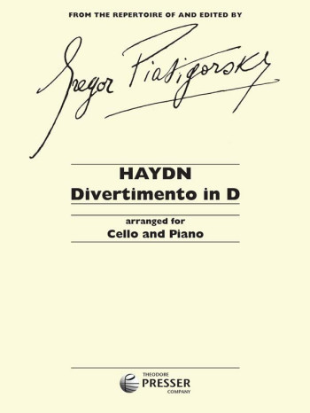Divertimento In D: Cello & Piano (Presser)