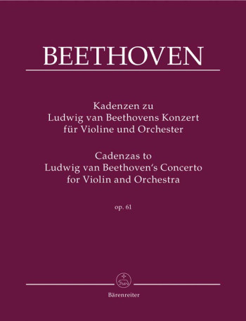 Concerto Various Cadenzas Op.61: Violin (Barenreiter)