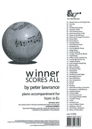 Winner Scores All: Eb Horn Piano Accompaniment