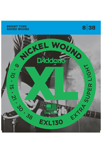 D'Addario Electric Guitar EXL130 Extra Super Light 8-38