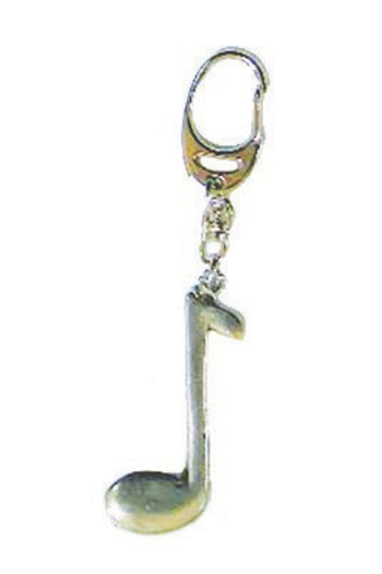 Gift: Keyring: Quaver Note: Pewter