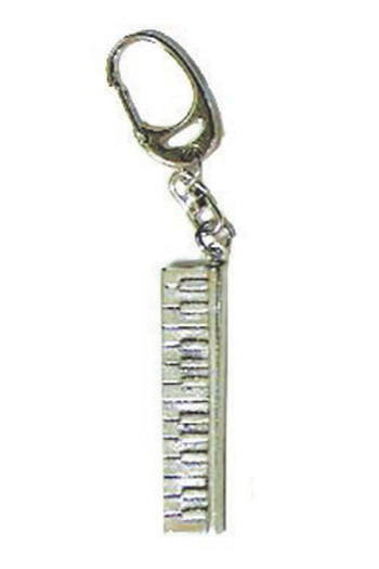 Gift: Keyring: Keyboard: Pewter