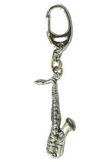 Gift: Keyring: Saxophone: Pewter