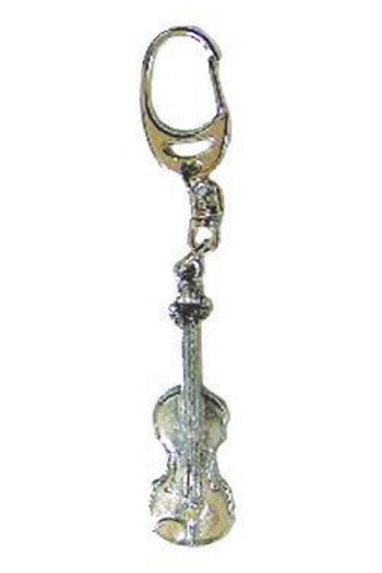Gift: Keyring: Violin: Pewter