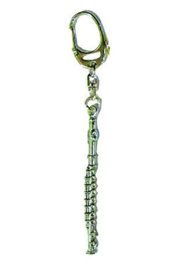 Gift: Keyring: Flute: Pewter