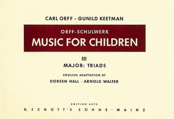 Music For Children: Vol 3:  Songs & Percussion (Orff)