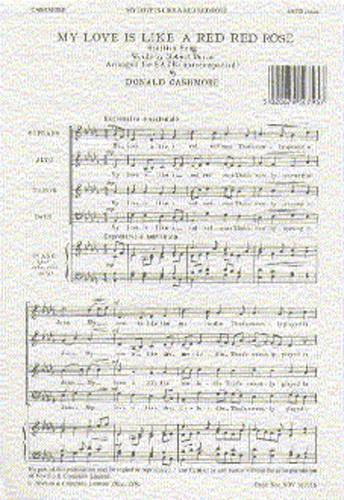 My Love Is Like A Red Red Rose: Vocal: SATB