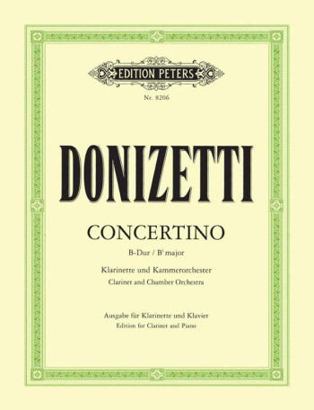 Concertino for Clarinet And Piano (Peters)