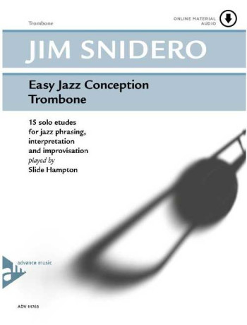 Easy Jazz Conception: Trombone Bass Clef Book &  Audio (snidero) (Advance)