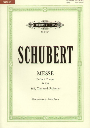 Mass In Eb Major D950: Vocal Score (Peters)