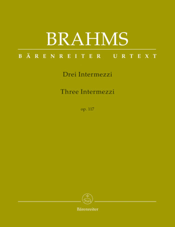 3 Intermezzi: Op.117: Piano (Barenreiter)