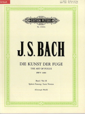Art Of Fugue Bwv1080: Piano (Later Version Of Orignal) (Peters)