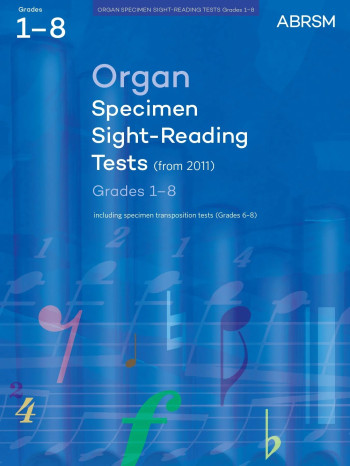 ABRSM New Specimen Sight-Reading And Transposition Tests For Organ