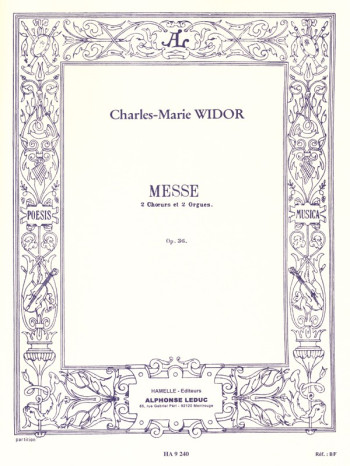 Widor: Messe Op36 SATB And Organ (Hamelle)