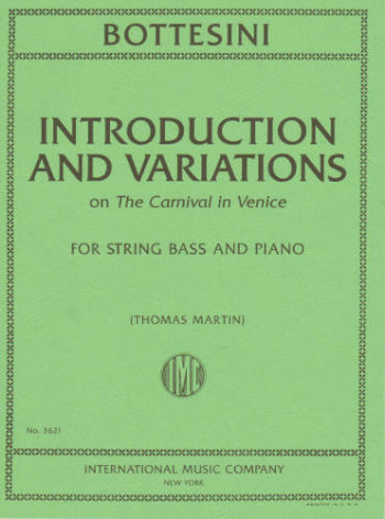 Introduction And Variations: Double Bass & Piano  (International)