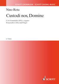 Custodi Nos Domine: Vocal: Sa & Organ