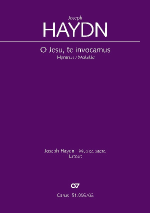O Jesu Te Invocamus: Vocal Score