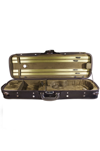 Violin - Case - 4/4 - Oblong - Hidersine (black/Olive)