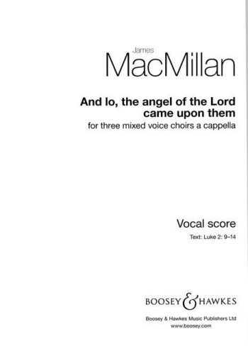 And Lo The Angel Of The Lord Came Upon Them: Mixed Voices A Capella