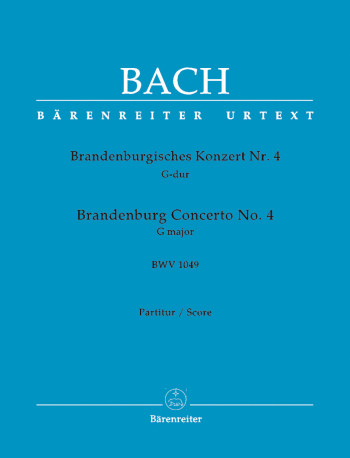 Brandenburg Concerto No4: Orchestra Score