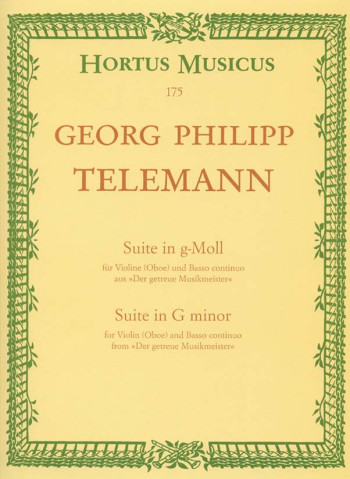 Suite G Minor: TWV41: Oboe & Piano (Hortus Musicus)