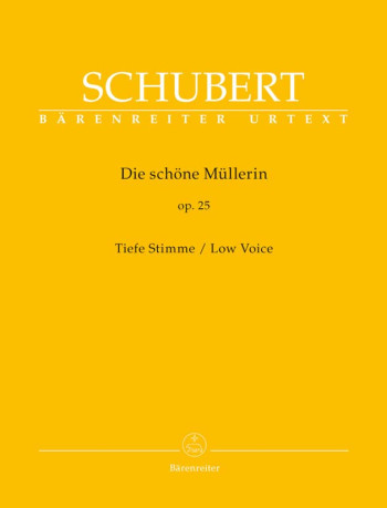 Die Schone Mullerin: Low Voice: Vocal And Piano (Barenreiter)