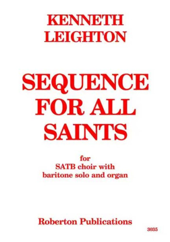 Sequence For All Saints: Vocal Score  (Roberton)