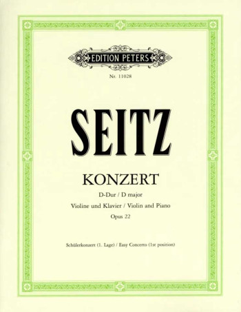 Violin Concerto D Major Op.22: Violin & Piano  (Peters)