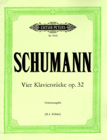 4 Piano Pieces Op.32: Piano (Peters)