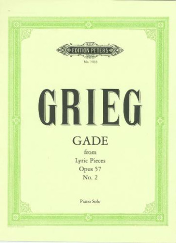 Gade From Lyric Pieces: Op57 No 2: Piano (Peters)