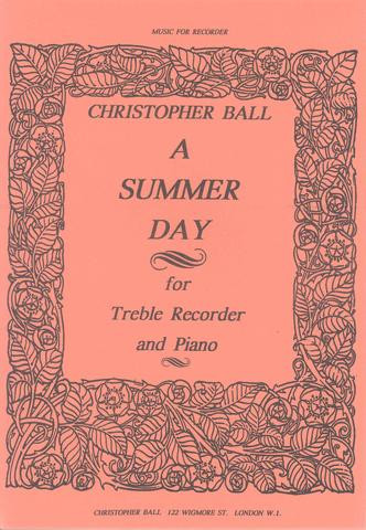 Music Summer Day Treble Recorder & Piano (Peacock)