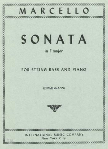Sonata Op2/1 In F Major: Double Bass & Piano