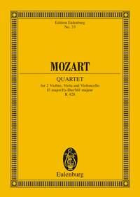 String Quartet: Ebmaj: KV428: Miniature Score