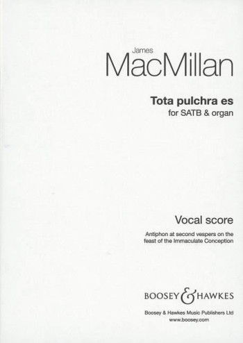 Tota Pulchra Es: Satb And Organ: Vocal
