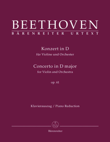 Concerto D Major Op.61: Violin & Piano (Barenreiter)