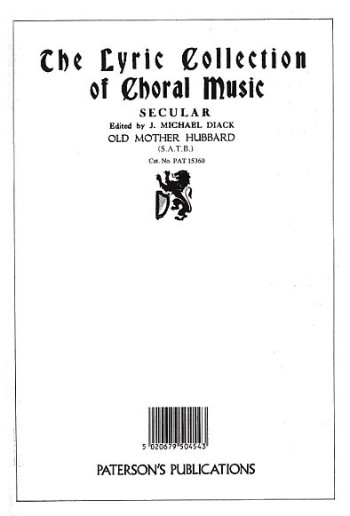 Old Mother Hubbard: Vocal: SATB And Piano