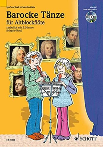 Baroque Dances: Descant Recorder: Solo Or Duet: Book & CD