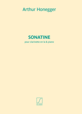 Sonatine Clarinet In A & Piano (Salabert)
