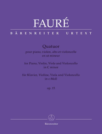 Quatuor C-Moll Op.15: Piano Quartet: Score And Parts (1845-1924)  (Barenr