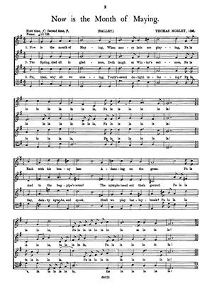 Now Is The Month Of Maying: Vocal: SATTB