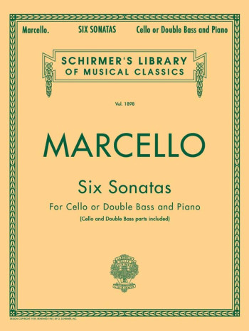 6 Sonatas: Cello Or Double Bass & Piano (Schirmer)