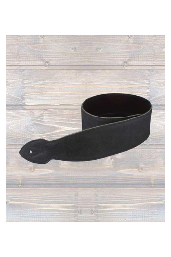 Leathergraft Guitar Strap -  Leather - Softy 2.5" - Black